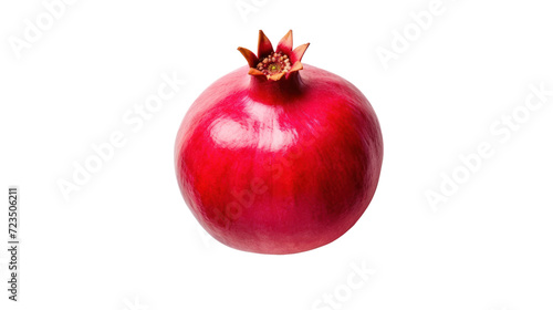 Pomegranate isolated on transparent and white background.PNG image.