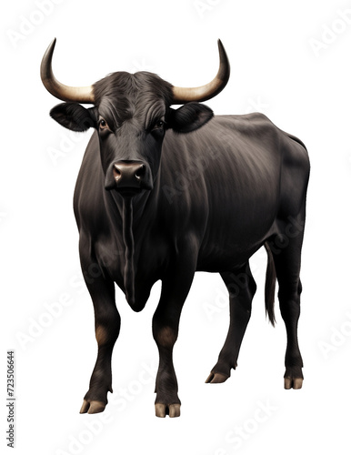 Bull Isolated on Transparent Background
 photo