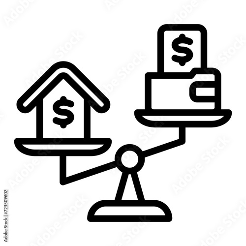 Debt To Income Ratio Icon