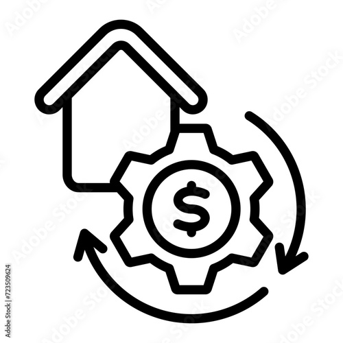 Mortgage Refinancing Icon