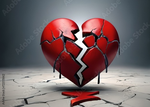 broken heart wallpaper wall background