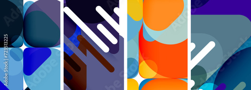 Geometric elements abstract backgrounds for wallpaper, business card, cover, poster, banner, brochure, header, website