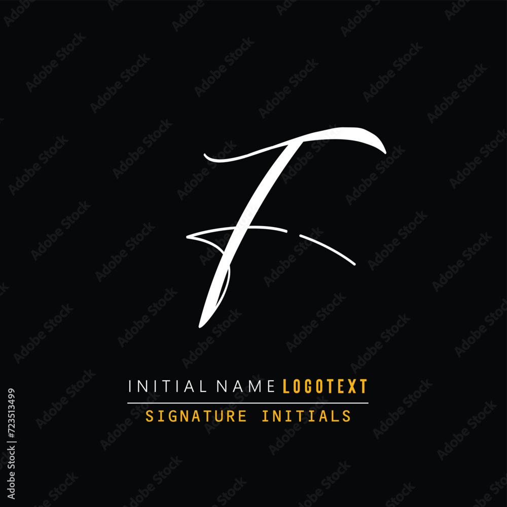 F Letter Signature Logo - Initial Alphabet for F - Hand Drawn F Logo, Initial Letter As Logo, Hand Drawn Signature Logo F Letter Signature Logo - Initial Alphabet for F - Hand Drawn F Logo, Initial Letter As Logo, Hand Drawn Signature Logo