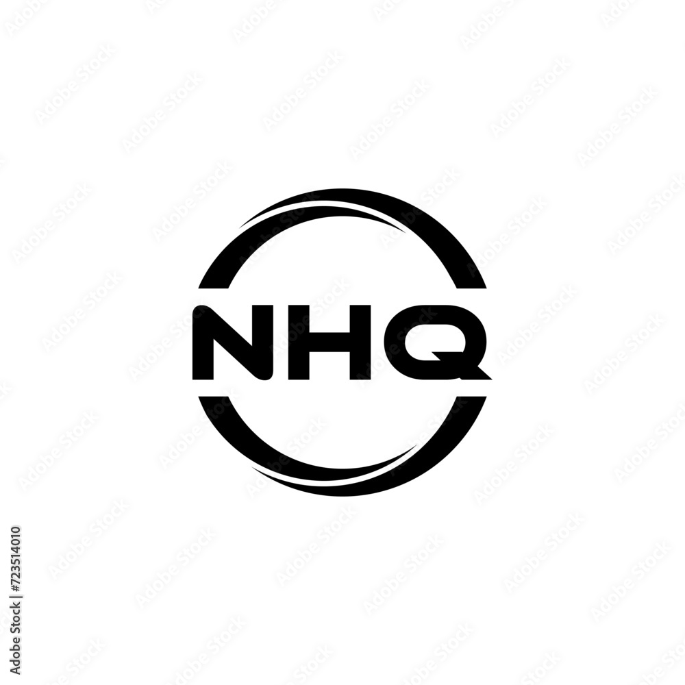 NHQ letter logo design with white background in illustrator, cube logo, vector logo, modern alphabet font overlap style. calligraphy designs for logo, Poster, Invitation, etc. NHQ letter logo design with white background in illustrator, cube logo, vector logo, modern alphabet font overlap style. calligraphy designs for logo, Poster, Invitation, etc.