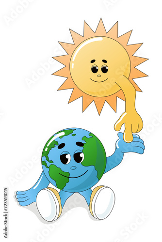 Earth Day Illustration. Ecology, environmental issues and environmental protection. Vector illustration for graphic and web design.
