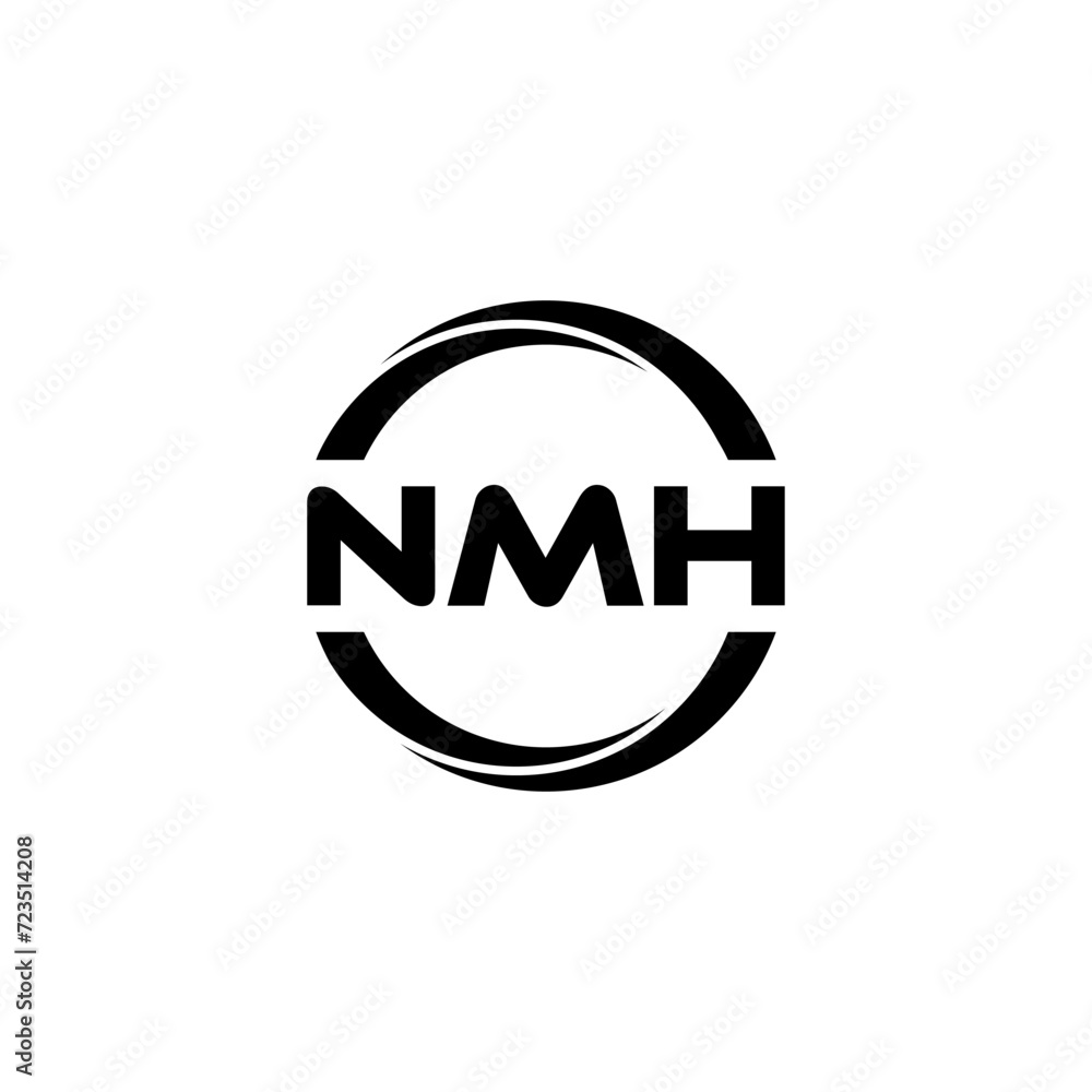 NMH letter logo design with white background in illustrator, cube logo, vector logo, modern alphabet font overlap style. calligraphy designs for logo, Poster, Invitation, etc. NMH letter logo design with white background in illustrator, cube logo, vector logo, modern alphabet font overlap style. calligraphy designs for logo, Poster, Invitation, etc.