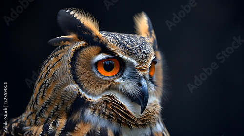 great owl, generative ai © Saleem