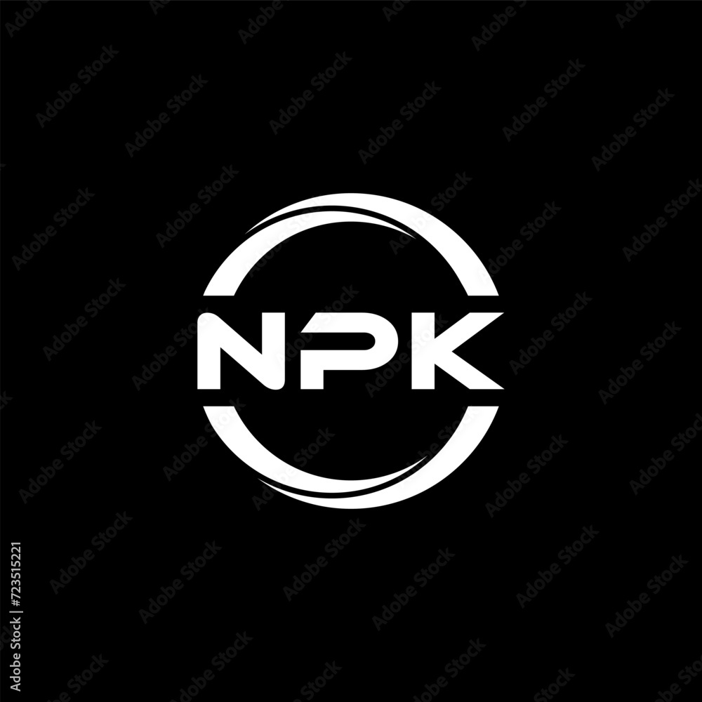 NPK letter logo design with black background in illustrator, cube logo, vector logo, modern alphabet font overlap style. calligraphy designs for logo, Poster, Invitation, etc. NPK letter logo design with black background in illustrator, cube logo, vector logo, modern alphabet font overlap style. calligraphy designs for logo, Poster, Invitation, etc.