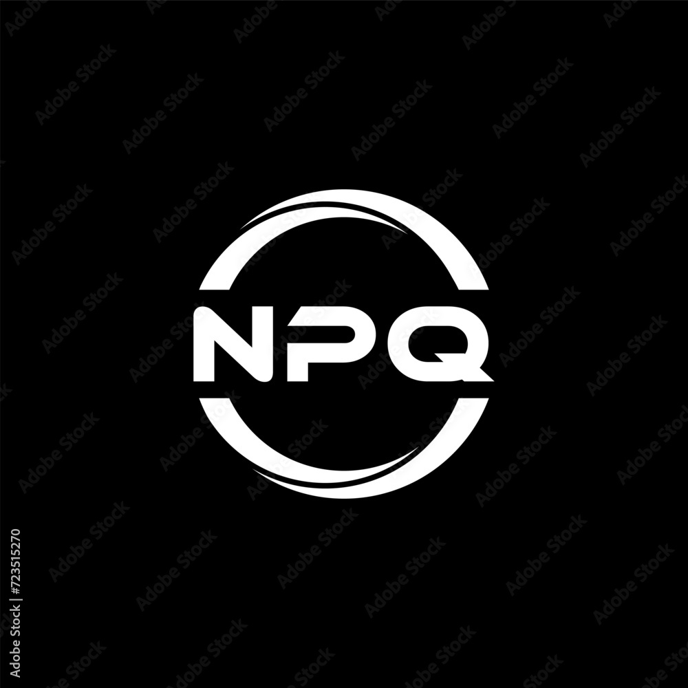 NPQ letter logo design with black background in illustrator, cube logo, vector logo, modern alphabet font overlap style. calligraphy designs for logo, Poster, Invitation, etc. NPQ letter logo design with black background in illustrator, cube logo, vector logo, modern alphabet font overlap style. calligraphy designs for logo, Poster, Invitation, etc.