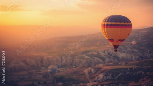 Hot Air Balloon Adventure  background image  generative AI