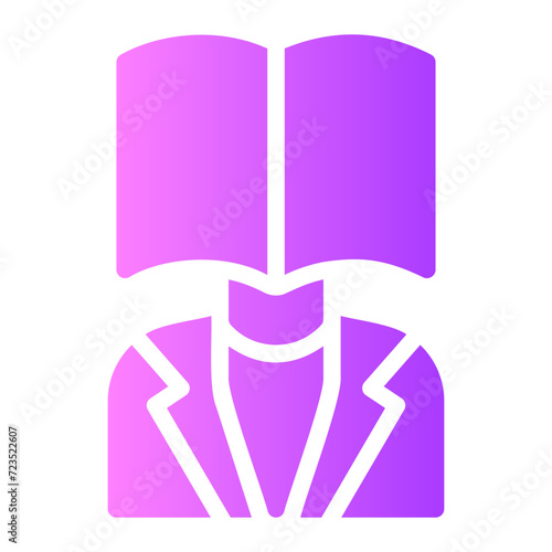 bookworm gradient icon