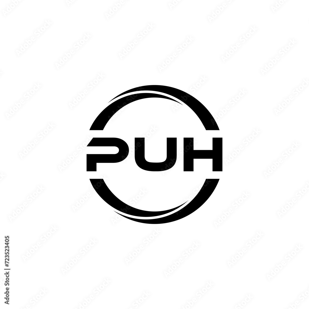 PUH letter logo design with white background in illustrator, cube logo, vector logo, modern alphabet font overlap style. calligraphy designs for logo, Poster, Invitation, etc. PUH letter logo design with white background in illustrator, cube logo, vector logo, modern alphabet font overlap style. calligraphy designs for logo, Poster, Invitation, etc.