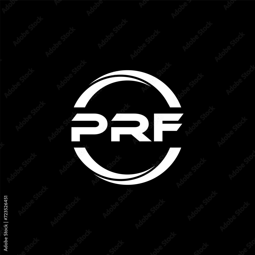 PRF letter logo design with black background in illustrator, cube logo, vector logo, modern alphabet font overlap style. calligraphy designs for logo, Poster, Invitation, etc. PRF letter logo design with black background in illustrator, cube logo, vector logo, modern alphabet font overlap style. calligraphy designs for logo, Poster, Invitation, etc.