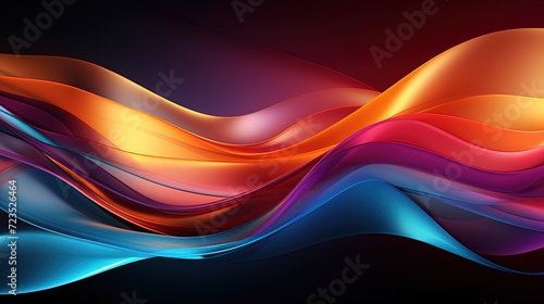 Wave abstract background, Abstract wave, Colorful abstract wave for graphics use. Created with Ai