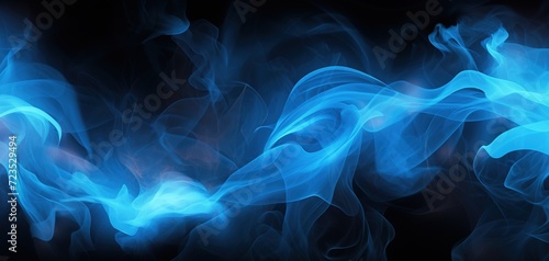 artistic illusion blue smoke