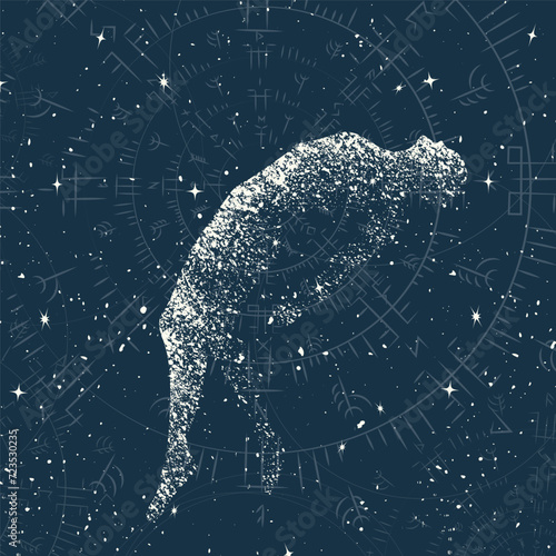 Grunge dark space body and soul