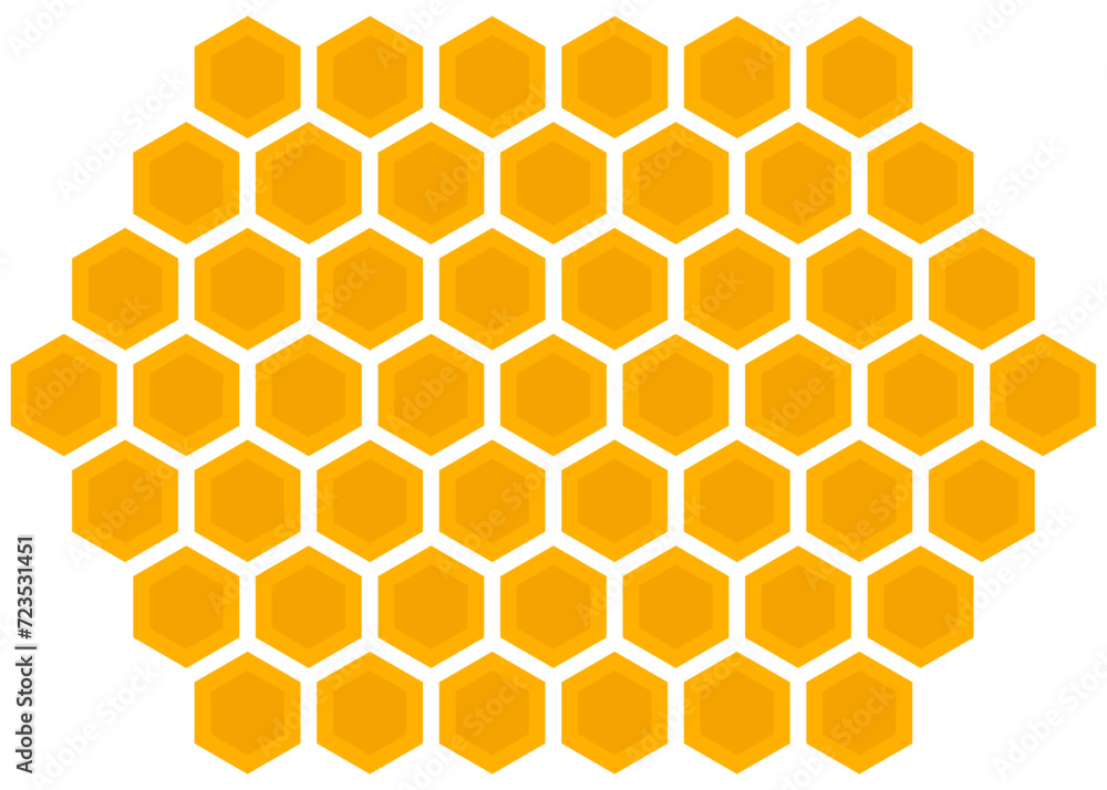 Honeycomb flat icon isolated on white background. Honeycomb flat icon isolated on white background.