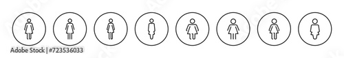 Female icon vector. woman sign and symbol