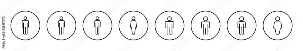 Man icon vector. male sign and symbol. human symbol Man icon vector. male sign and symbol. human symbol