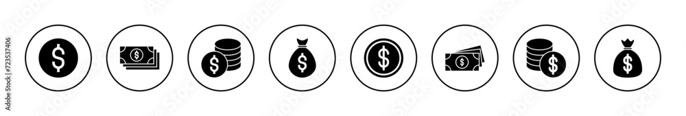 Money icon vector. Money sign and symbol Money icon vector. Money sign and symbol