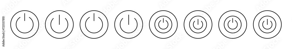 Power icon vector. Power Switch sign and symbol. Electric power Power icon vector. Power Switch sign and symbol. Electric power