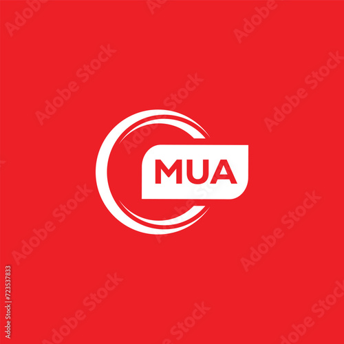 modern minimalist NUA initial letters monogram logo design photo