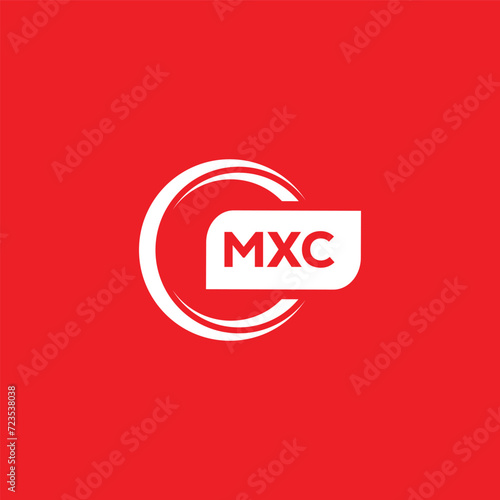  modern minimalist MXC initial letters monogram logo design photo