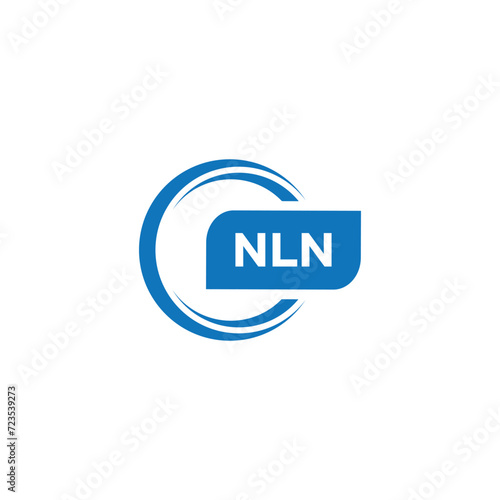 modern minimalist NLN initial letter monogram logo design © MstRomena