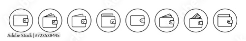 Wallet icon vector. wallet sign and symbol photo
