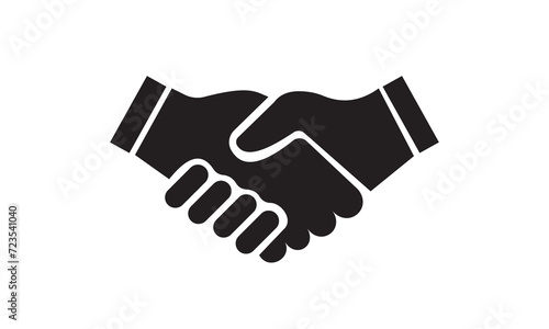Hand shake icon logo design,symbol, agreement icon. Handshake icon. Vector illustration.