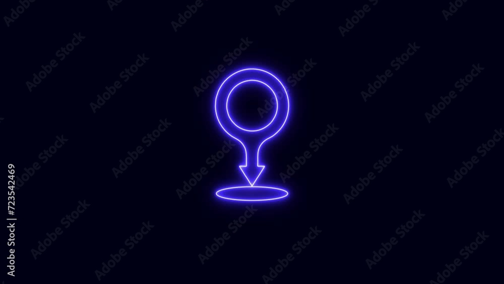 map marker, GPS location pointer motion map marker, GPS location pointer motion