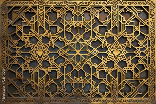 pattern made of gold against featuring stars