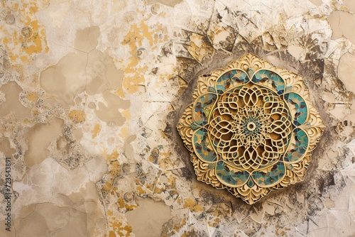 Wallpaper Mural mandala on a textured background Torontodigital.ca