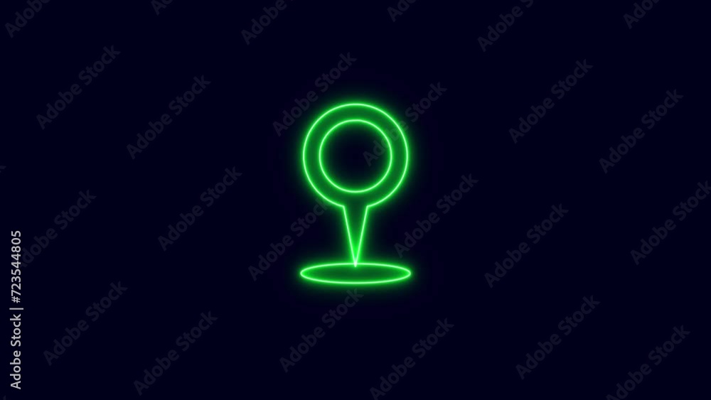 Location Pin Pointer on Transparent Background, Animated Cartoon Location Icon Symbol Location Pin Pointer on Transparent Background, Animated Cartoon Location Icon Symbol