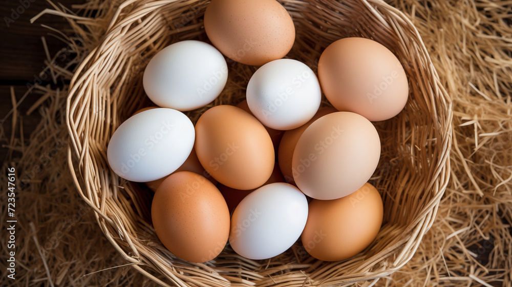 Multiple Chicken Eggs. Generative AI. Multiple Chicken Eggs. Generative AI.