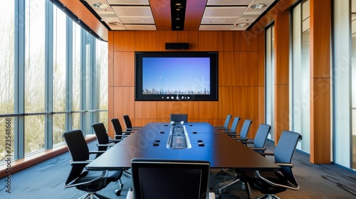 From video conferencing to intelligent scheduling our IoTenhanced conference room offers all the tools you need for a successful and efficient meeting. photo