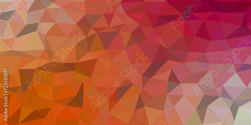 Abstract low Poly with gradient background. Triangle shapes Design used in web site  texture. Technical futuristic template for business design and presentation. Mosaic gradient triangles template.