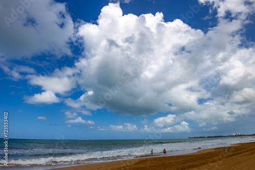 beach and clouds
