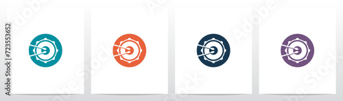 Drum Snare Stick Percussion Letter Logo Design O
