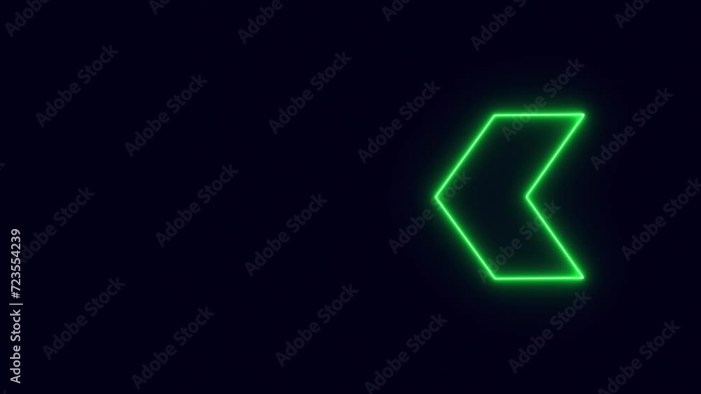 Arrow direction sign on black background, Direction banner. Video animation of arrows sign on black screen, Sign Arrows Animation Arrow direction sign on black background, Direction banner. Video animation of arrows sign on black screen, Sign Arrows Animation