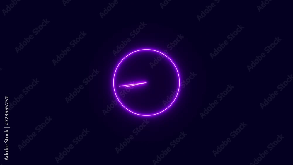 Clock icon. clock timer, Glowing neon clock icon Clock icon. clock timer, Glowing neon clock icon