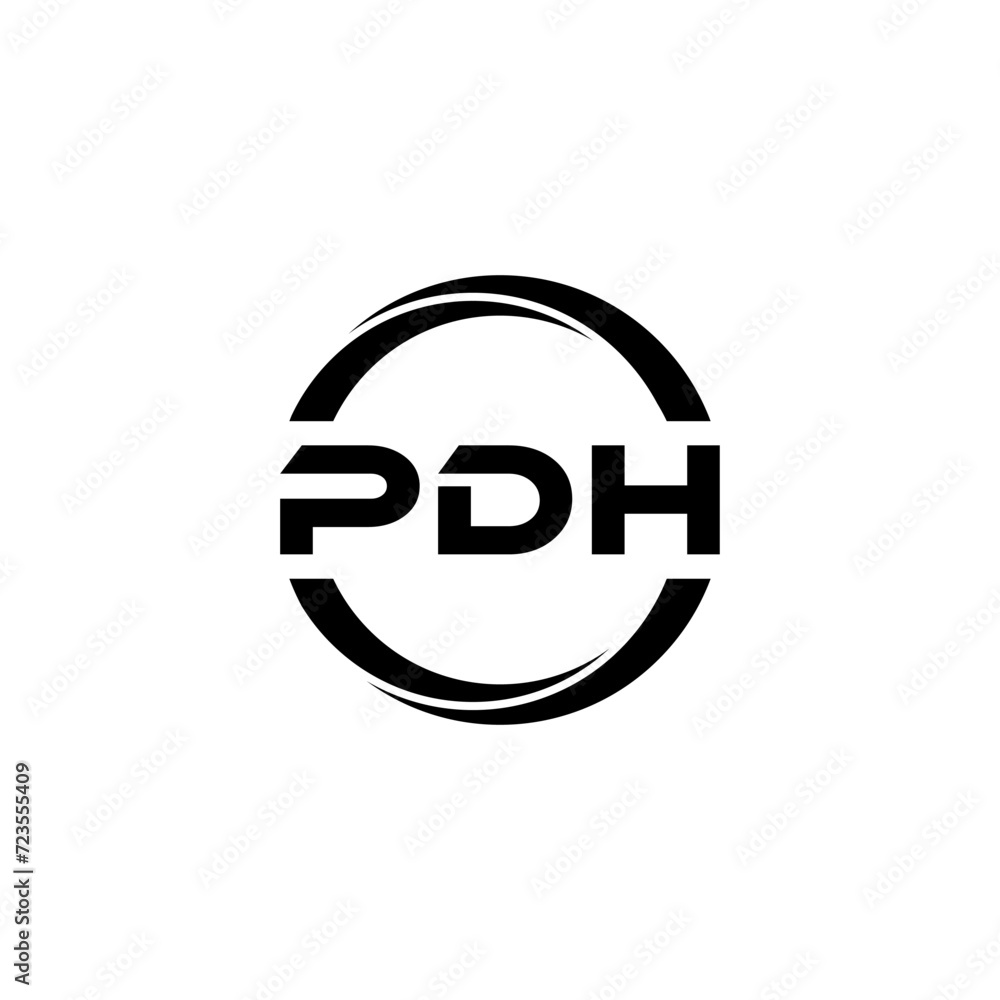 PDH letter logo design with white background in illustrator, cube logo, vector logo, modern alphabet font overlap style. calligraphy designs for logo, Poster, Invitation, etc. PDH letter logo design with white background in illustrator, cube logo, vector logo, modern alphabet font overlap style. calligraphy designs for logo, Poster, Invitation, etc.