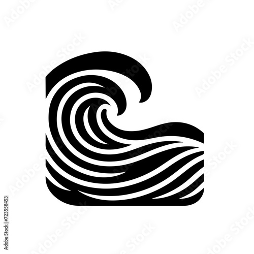 Flowing wave pattern