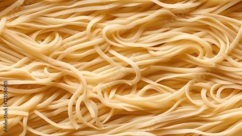 Udon noodles seamless pattern, closeup food repeated background