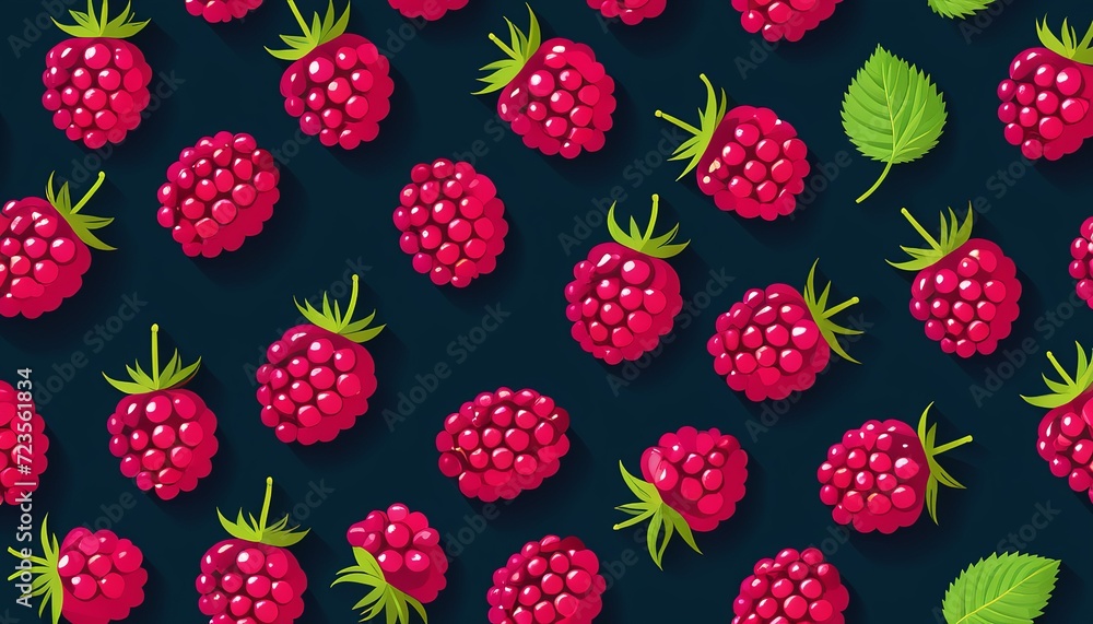 Modern Flat Style Raspberry Icon - Vector Graphic Design Modern Flat Style Raspberry Icon - Vector Graphic Design