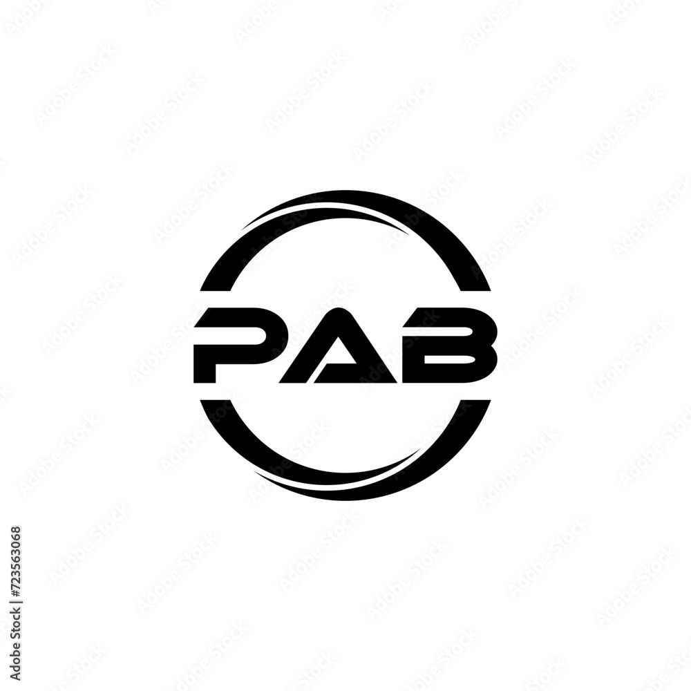 PAB letter logo design with white background in illustrator, cube logo, vector logo, modern alphabet font overlap style. calligraphy designs for logo, Poster, Invitation, etc. PAB letter logo design with white background in illustrator, cube logo, vector logo, modern alphabet font overlap style. calligraphy designs for logo, Poster, Invitation, etc.