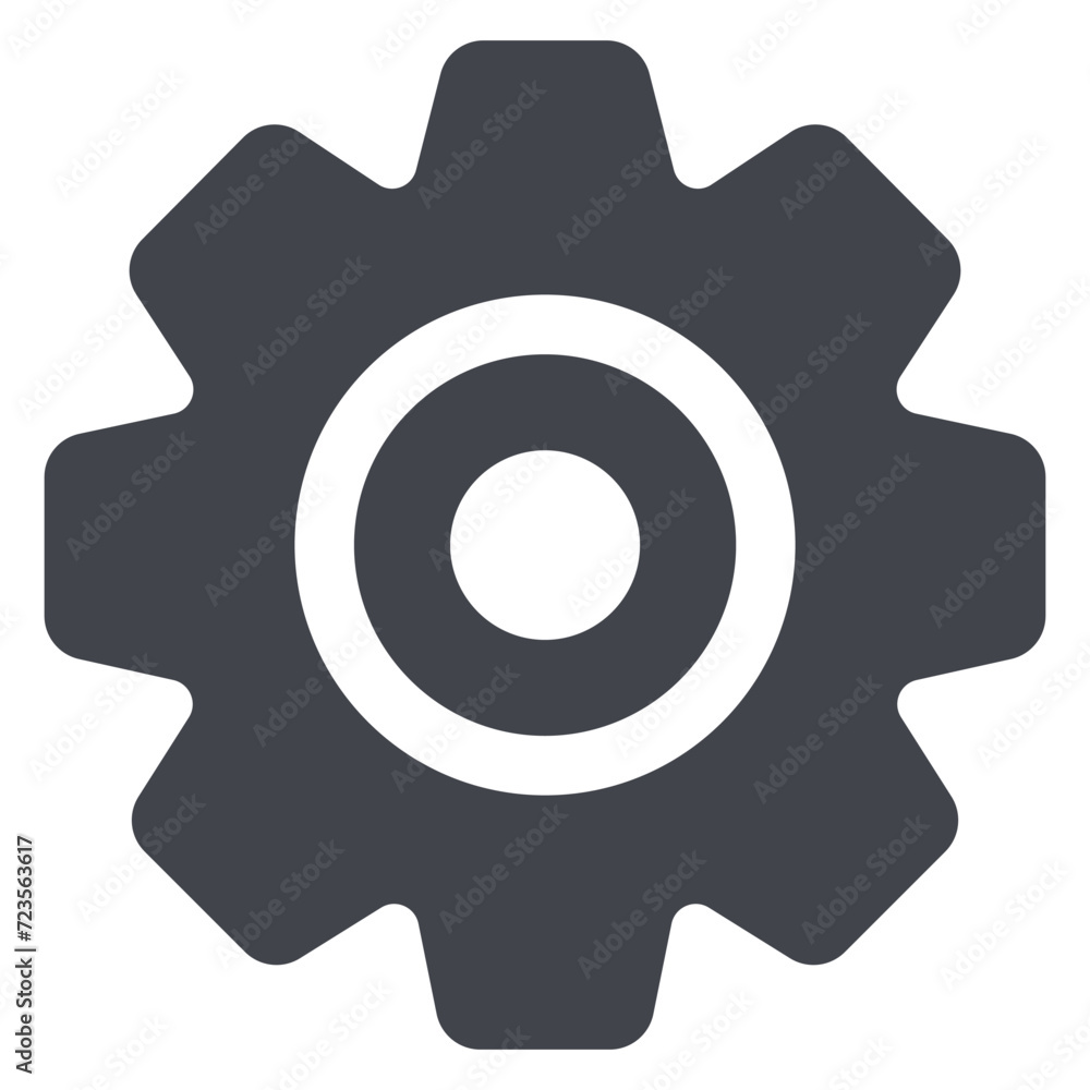Setting, control, gear, cog icon in trendy flat style design isolated on white background. Setting, control, gear, cog icon in trendy flat style design isolated on white background.