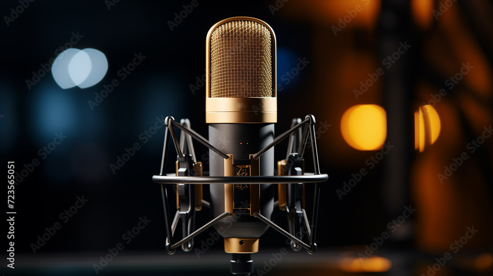 close up of podcast microphone, podcast business, mic close up of podcast microphone, podcast business, mic
