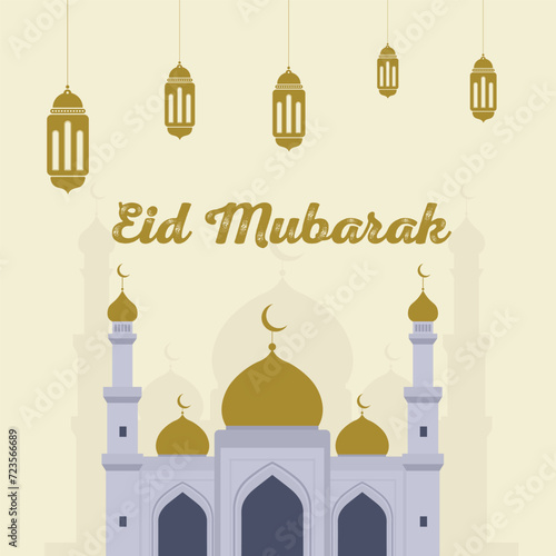 Wallpaper Mural Eid mubarak poster design illustration Torontodigital.ca