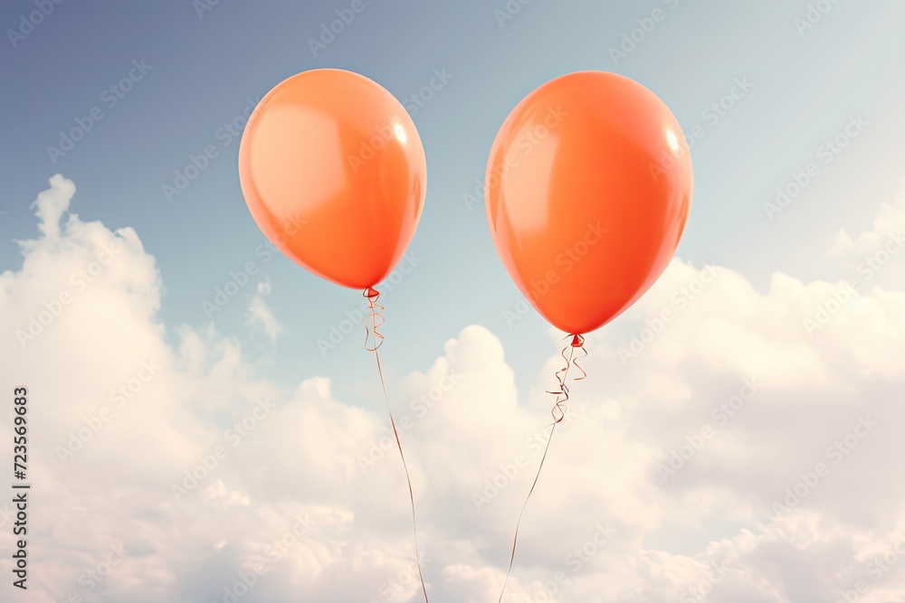 Floating high in the sky